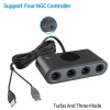 Game Cube Adapter for Switch, PC, Wii U. Support Super Smash Bros Turbo Function Plug & Play. No Driver and No Lag