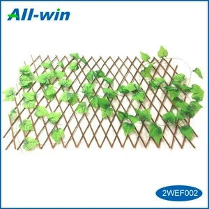 Garden building DIY for hanging plants natural willow expandable trellies
