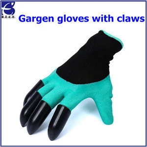 Garden Genie Gloves with Fingertips Claws Quick Easy to Dig and Plant Safe for Rose Pruning Gloves Mittens Digging gloves