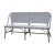 Import Garden Outdoor Furniture Woven Plastic Rattan Patio Bench from China