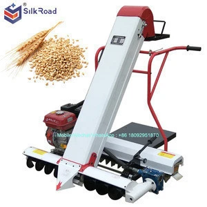 Gasoline engine machine for grain collection and bagging