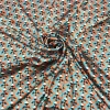 Geometric Silk Stretch Satin Fabric 16mm Spandex Fabric for dress robe pajamas