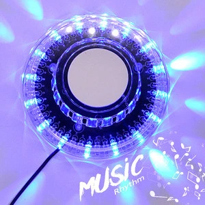 Get free sample 48 RGB LED wheel light for disco DJ USB battery powered led party stage light