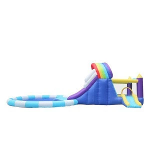 Giant Sale Commercial Adult Air Slide Kids Inflatable PVC Water Slide with Pool