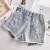 Import Girls Shorts Summer patchwork Leopard Baby Girls Denim Shorts Casual Jeans Holes Jean For Girls Pants Children Shorts from China