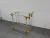 Import Gold Metal And White Marble Bar Cart, hotel tea trolley with wheels hotel furniture from China