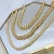 Import Gold Plated Curb Chain Choker Chain Stainless Steel Ladies Cuban Chain Necklace And Bracelet Set Jewelry from China