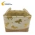 Import gold print unicorn canvas storage basket liner polyester foldable closet storage basket underbed storage basket photo from China