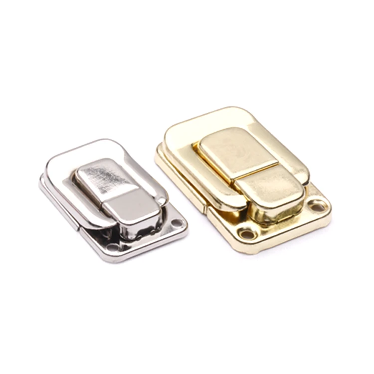 Gold Silver Color Luggage Accessories Box Clasp Buckle Luggage Lock Box Spring Buckle Buckle Wooden Box Me Deduction