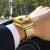 Import Gold wrist watch For Men BINBOND 2020 new male black technology waterproof student locomotive trend men&#x27;s casual quartz watch from China