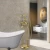 Import Golden Finished Wall Mounted Luxurious Brass Bathtub Faucet with Hand Shower and Triple Handles from China