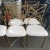Golden iron metal frame wedding chair stackable seat wedding event chair with cheap price