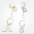 Import Golden stainless steel shop ring shell pendant Ring Earrings from China