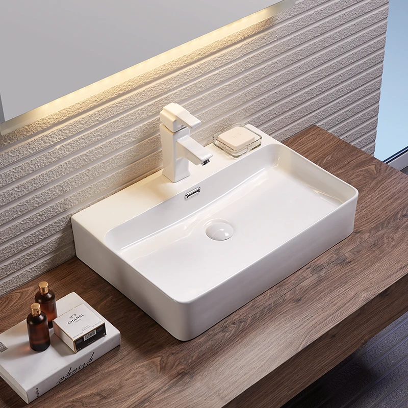 Good Price Modern Design Bathroom Equipments Thin Edge Ceramic Bathroom Sink
