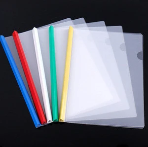 Good price promotion custom clear transparent A4 PP plastic report cover pumping rod sleeve folder
