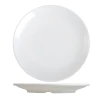 Good Quality 100% Melamine Dinner Plates, Restaurant Supplier White Plastic Plate Set Tableware Dishes