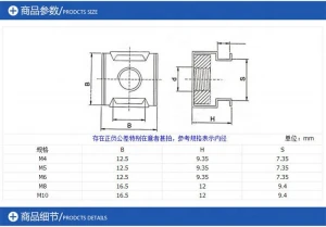 Good Quality Low Carbon Steel Cage Nuts Support