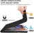Good Quality Portable Wireless Keyboard Cover with Muti Angle Adjustable Holder Auto Sleep Case for iPad 9.7 10.2 11 inch