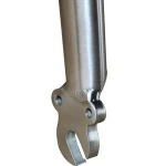Gr.9 titanium mountain MTB bicycle front fork with A column disc brake mount Titanium bike front fork