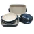 Gradient Blue ceramic caserole dish enamel casseroles pot with lid warmer bowls caserol sets for cooking caserolles