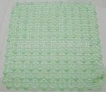 green high quality transparent PVC non slip bath mat,rugs and carpet large in bathroom