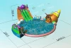 Ground inflatable water park with pool commercial water fun park equipment