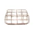 Import Guangxi Factory Direct Sale  3 Compartments Rose Gold  Metal  Wire Office Desk Organizer Storage Basket File &amp; Letter Holder from China