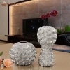 Guangzhou factory wholesale resin flower vase for home goods decorative