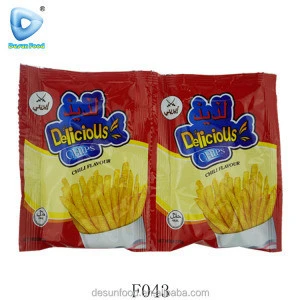 Halal puffed snack food fried Crispy Potato chips