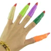 Halloween toys, colorful plastic fingers, witch&#39;s nails, holiday dance costumes