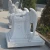 Import Hand carved stone tombstone monument marble life size weeping angel statues from China