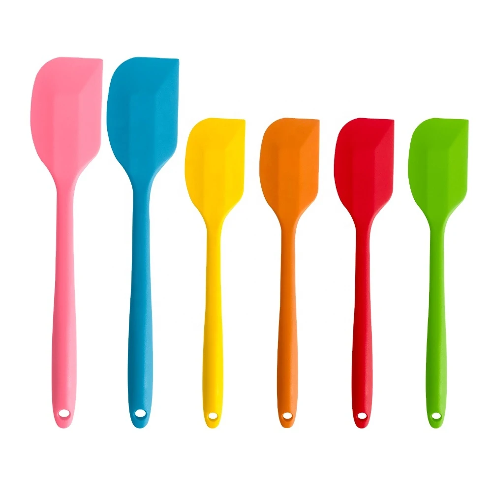 Heat Resistant Silicone Spatula Set Batter Pastry Baking Utensil Non Stick