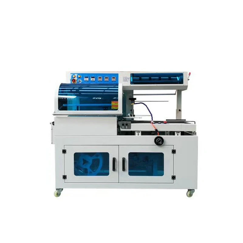 Heat Wiind FQ450 Automatic L POF PE film Sealer Sealing  Auto Shrinking Tunnel Shrink Packing Wrapping Machine for boxes