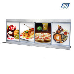 high Brightness Slim  LED Light Box, LED Menu  board in advertising light boxes display for fast food led restaurant