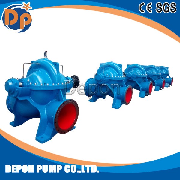 High Flow Water Pump High Volume Industrial Diesel Suction 380V Water Pump Agricultural Irrigation Big Flow Double Suction Water Pump