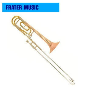 High Grade Bb/F Tenor Trombone with Gold brass bell (JTB-185)