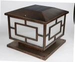 High lumens best solar outdoor garden Solar Garden Light solar pillar light solar light post