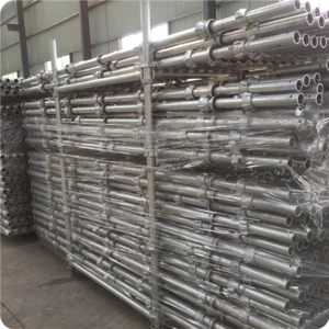 High Performance Q345 Material Hot Dipped Galvanized Cuplock Scaffolding System  Standard Vertical and Ledger for Construction