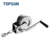 High-quality 1200lbs portable small boat trailer manual hand winch ,cable hand winch,wire rope winch