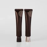 High quality 35ml squeeze sealed plastic soft tube free sample cosmetic container with long nozzle