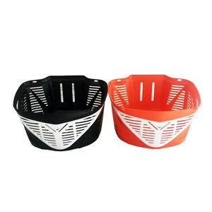 High quality color plastic bicycle basket