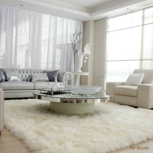 high quality custom polyester acrylic large carpet square faux fur shag rug white faux fur rug
