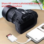 High quality for lightning to memory SD camera card reader  sd card reader adapter for iphone