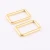 Import high quality gold color 30mm zinc alloy metal rectangle adjustable buckle for bag accessories from China