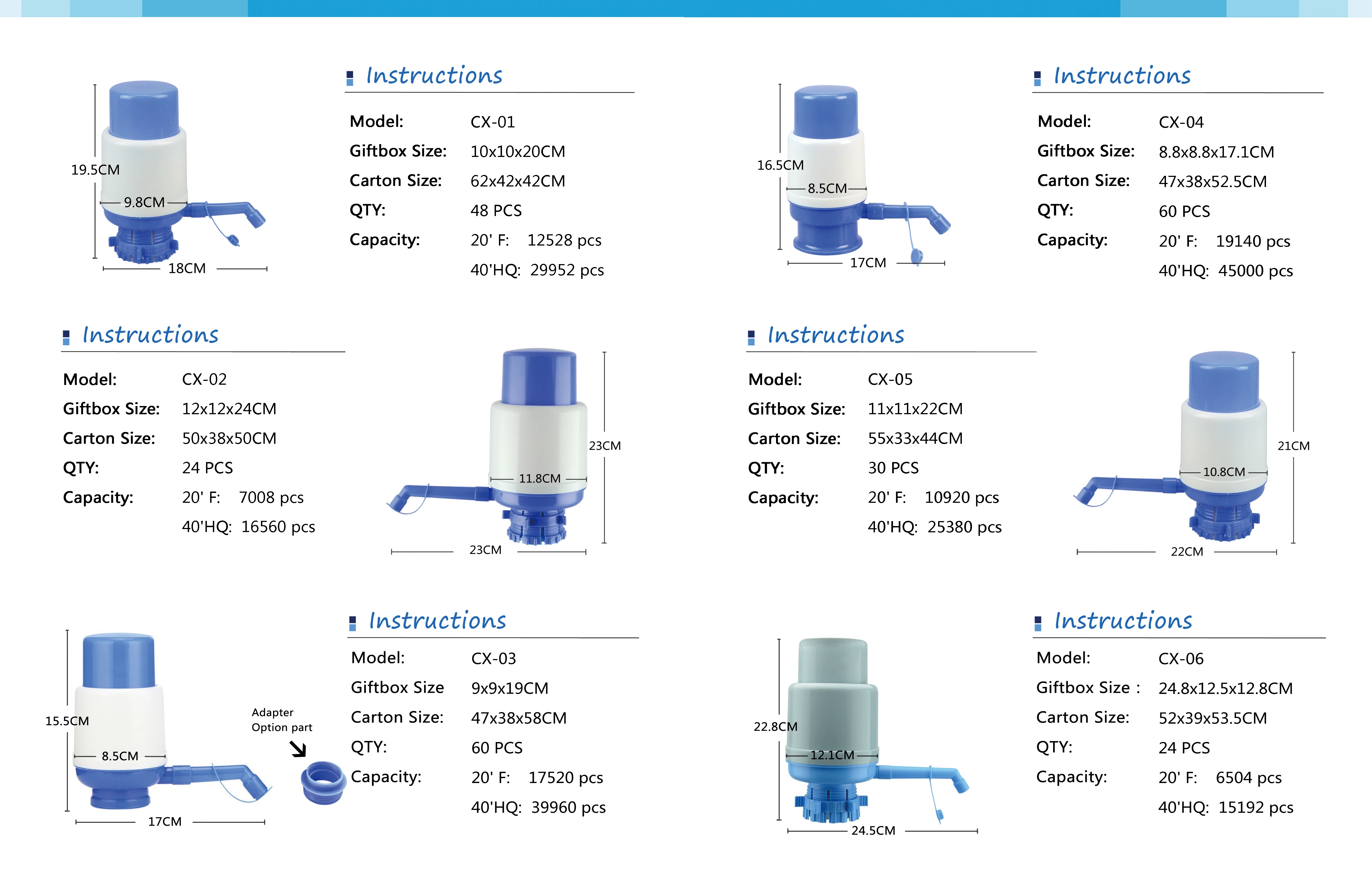High Quality manual hand press water pump healthy material plastic drinking water hand pump