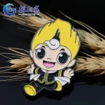 High quality metal button badge custom lapel pin custom logo Button badge cartoon anime enamel pin maker