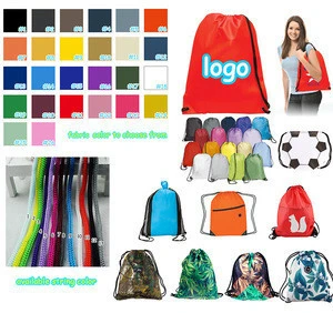 High Quality Polyester Drawstring Bag/ Promotional  drawstring backpack/Custom Drawstring Bag