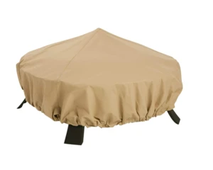 High Quality Polyester/Oxford Durable and Water Resistant Fabric Round Fire Pit Cover outdoor Brazier Cover