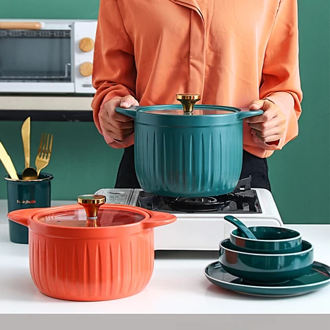 High quality Pots and pans cookware set nonstick cookware sets ceramic casserole pots