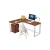 Import High Quality Steel Wood Desk With Rounded Corner Reception Modern Long Office Furniture Large Size Computer Table from China